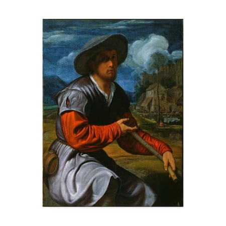 Savoldo 'Shepherd With A Flute' Canvas Art,14x19